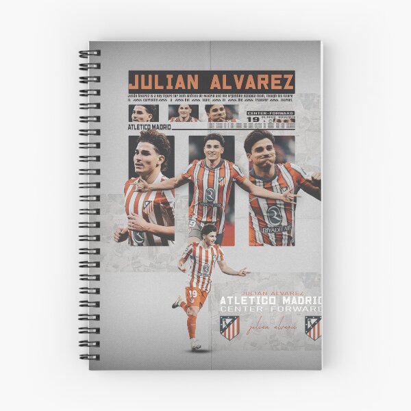 Item preview, Julián Álvarez - Center-Forward #19 Atletico Madrid Graphic Art designed and sold by Shopunte.