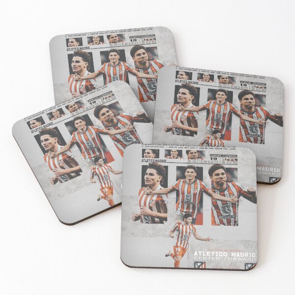 Item preview, Julián Álvarez - Center-Forward #19 Atletico Madrid Graphic Art designed and sold by Shopunte.