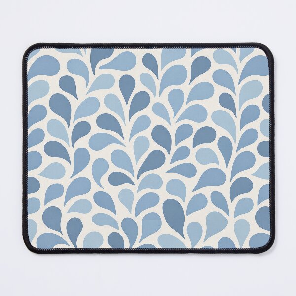 Item preview, Blue Teardrop Seamless Pattern – Minimalist Organic Motif designed and sold by tviyluv.