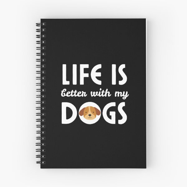 Item preview, Life Is Better With Dogs T-Shirt | Cute Dog Lover Quote | Minimal Dog Design designed and sold by Designprovider.