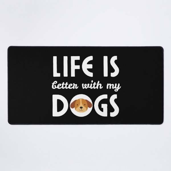 Item preview, Camiseta "La vida es mejor con perros" | Frase adorable para amantes de los perros | Diseño minimalista de perros designed and sold by Designprovider.
