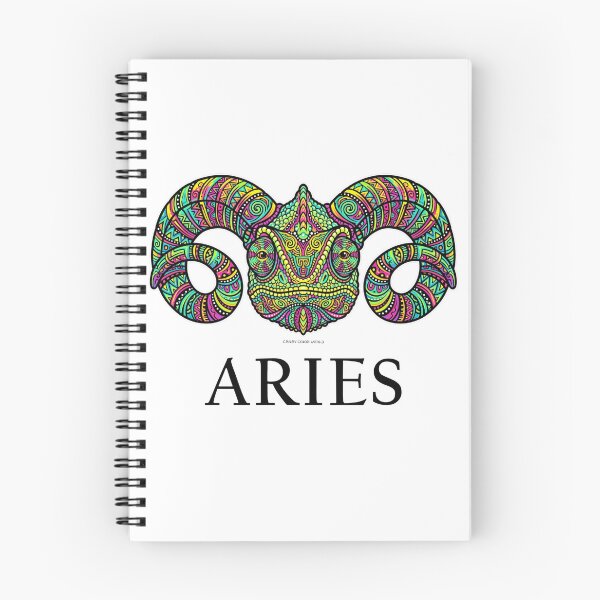 Item preview,  Aries Zodiac Chameleon Colorful Psychedelic Astrology Mandala Art designed and sold by CrazyColor85.