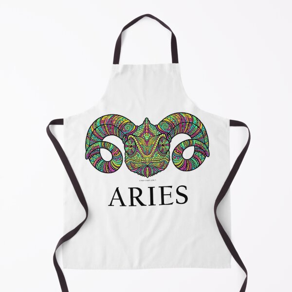 Item preview,  Aries Zodiac Chameleon Colorful Psychedelic Astrology Mandala Art designed and sold by CrazyColor85.