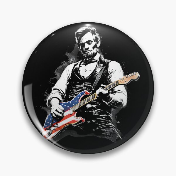 Item preview, Abraham Lincoln Abe Lincoln Playing Guitar designed and sold by culturecute.