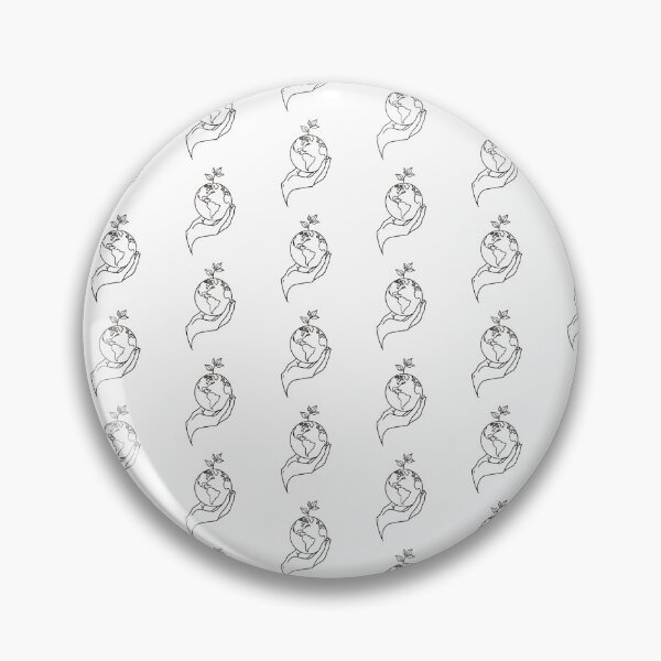 Item preview, Multiplication Sustaining Our World Hand Holding The Planet Earth minimal design oneliner designed and sold by VISO-art.