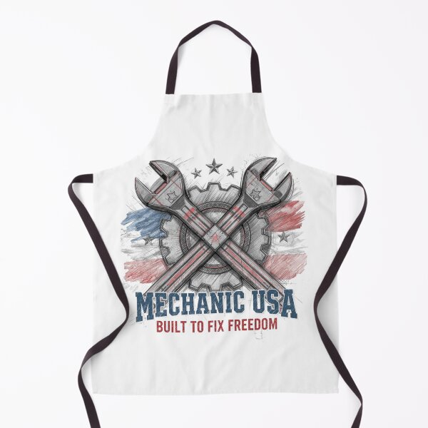 Item preview, Mechanic USA – Built To Fix Freedom designed and sold by KapiPrint.