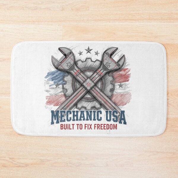 Item preview, Mechanic USA – Built To Fix Freedom designed and sold by KapiPrint.