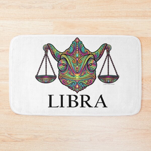 Item preview, Libra Zodiac Chameleon Colorful Psychedelic Astrology Mandala Art designed and sold by CrazyColor85.