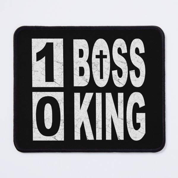 Item preview, one boss no kings - minimalist simple typographic white design designed and sold by ZechJohnRB.