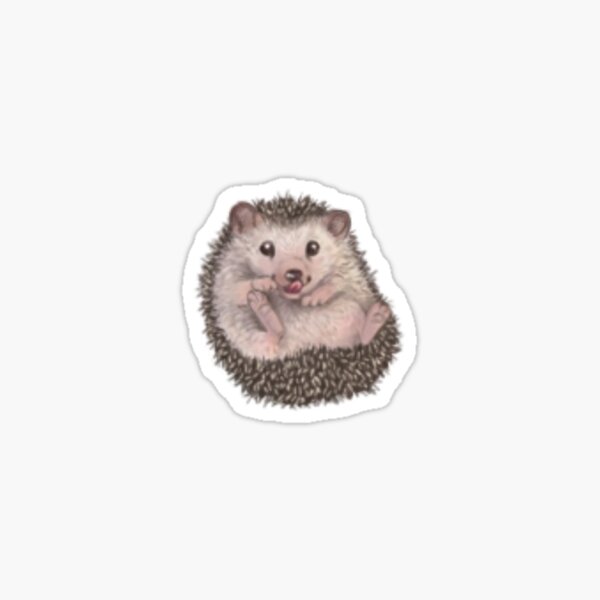 Item preview, (Very small!) Cute Hedgehog Stickers designed and sold by Solmiu.