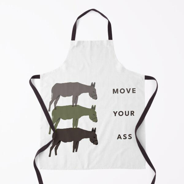 Item preview, Move Your Ass – Minimal Donkey Trio Design | Funny Animal Quote, Meme Humor & Motivational Gif designed and sold by ChiaraPagani.