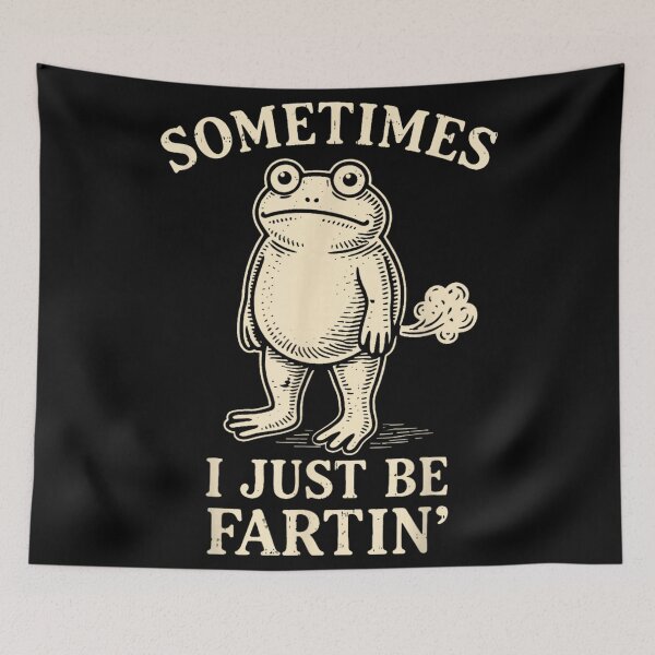 Item preview, Funny Sometimes I Just Be Fartin Vintage Toad Frog Humor Art designed and sold by MassonCalepon.