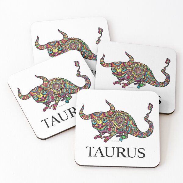 Item preview, Taurus Zodiac Chameleon - Colorful Astrology Art - Crazy Color World designed and sold by CrazyColor85.