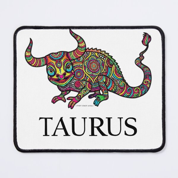 Item preview, Taurus Zodiac Chameleon - Colorful Astrology Art - Crazy Color World designed and sold by CrazyColor85.