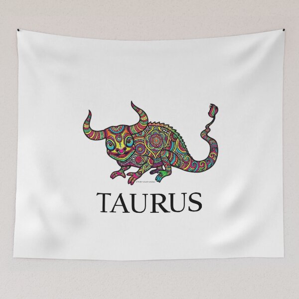Item preview, Taurus Zodiac Chameleon - Colorful Astrology Art - Crazy Color World designed and sold by CrazyColor85.