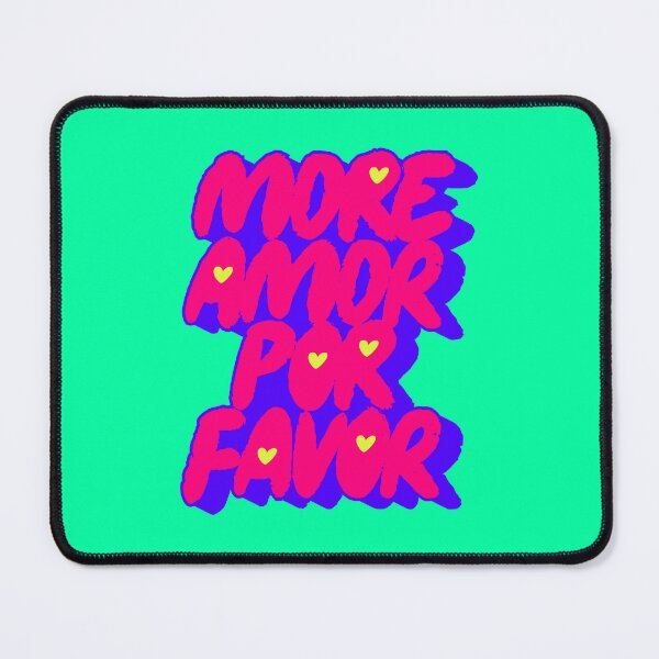 Item preview, More Amor Por Favor - Bold Modern Electric Berry Spanglish Quote designed and sold by nineFlorals.
