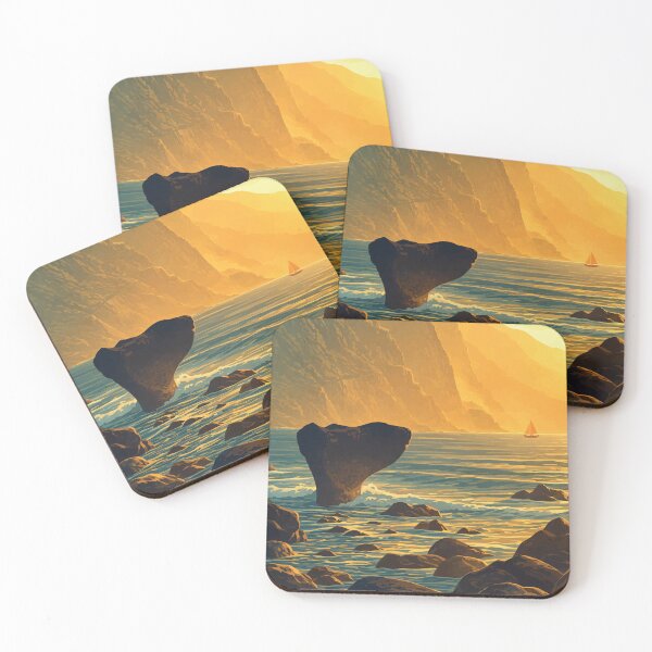 Item preview, Sunset Coastline with Rock Formation in São Vicente, Madeira designed and sold by darekkocurek.