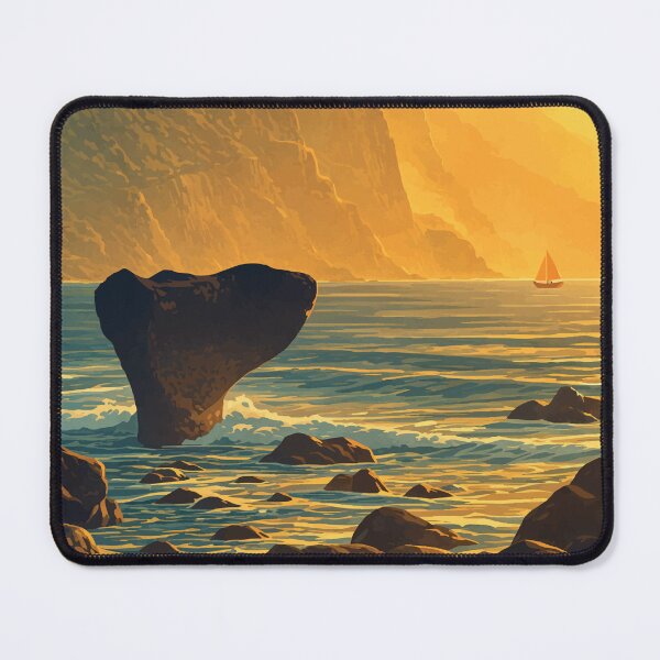 Item preview, Sunset Coastline with Rock Formation in São Vicente, Madeira designed and sold by darekkocurek.