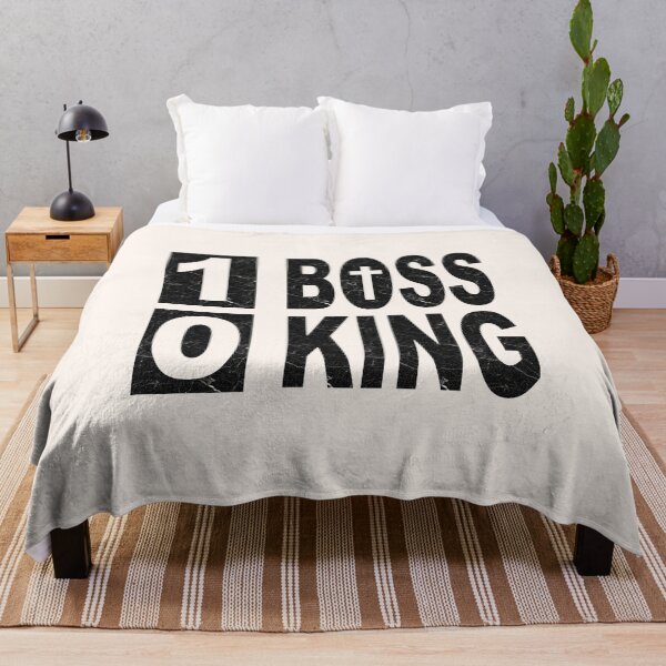 Item preview, one boss no kings - minimalist simple & bold typographic black design designed and sold by ZechJohnRB.