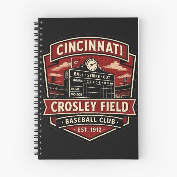 Item preview, Crosley Field Cincinnati Vintage Baseball Shirt, Retro Ballpark Badge, Old Stadium Tee designed and sold by GhostDawgs.