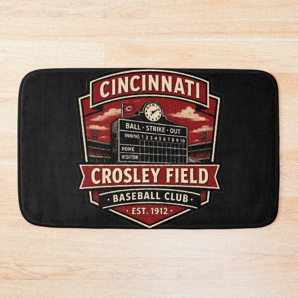 Item preview, Crosley Field Cincinnati Vintage Baseball Shirt, Retro Ballpark Badge, Old Stadium Tee designed and sold by GhostDawgs.