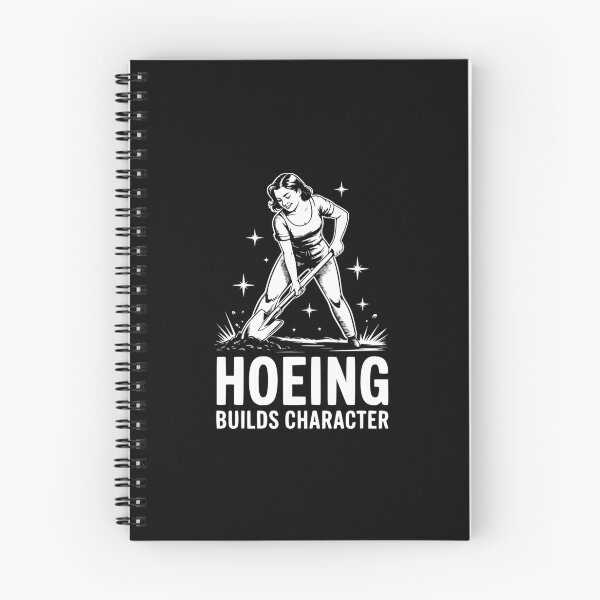 Item preview, Hoeing Builds Character designed and sold by theartfulaspie.