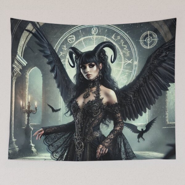 Item preview, Dark Angel Queen – Gothic Succubus Fantasy Art designed and sold by TheLoopStories.