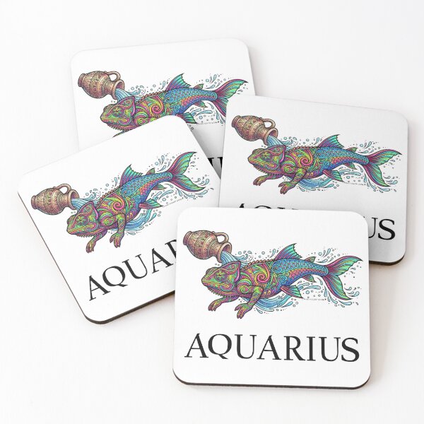 Item preview, Aquarius Zodiac Chameleon Colorful Psychedelic Astrology Mandala Art designed and sold by CrazyColor85.