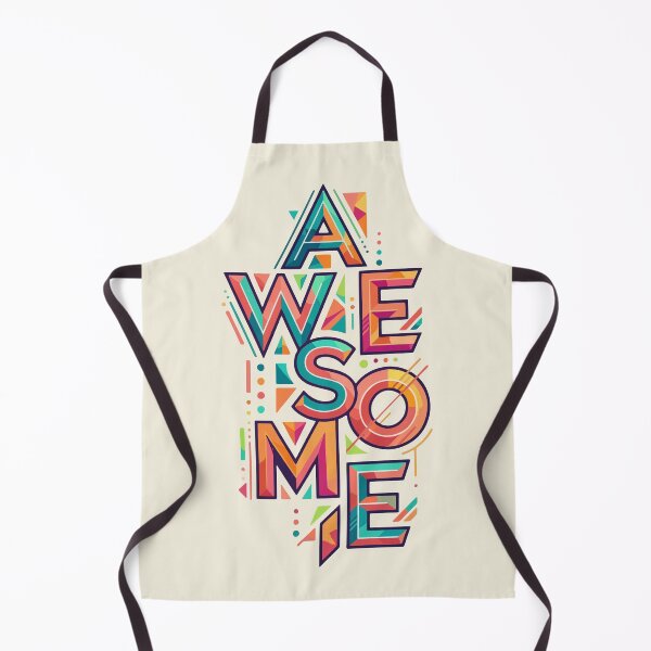 Item preview, Vibrant Retro Geometric Awesome Typography Graphic Design designed and sold by 89BLACK.