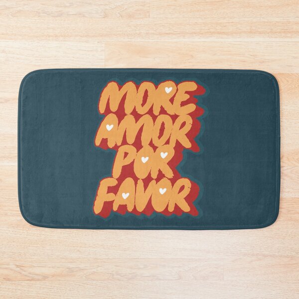 Item preview, More Amor Por Favor - Sunset Sorbet Warm and Energetic Spanglish Quote designed and sold by nineFlorals.