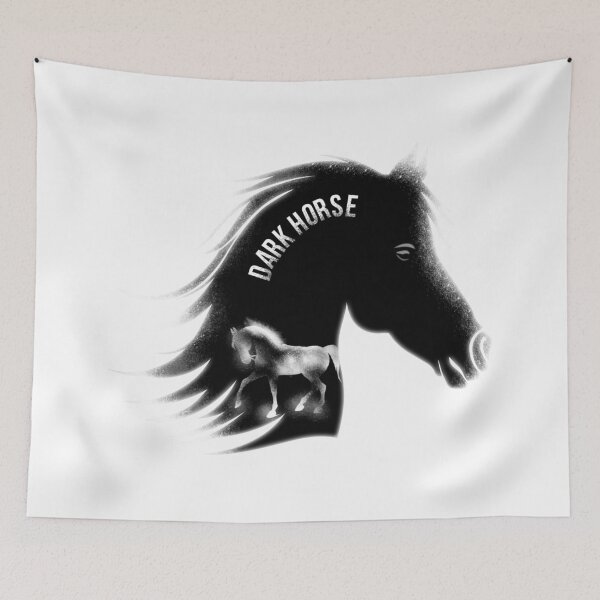 Item preview, Dark Horse Silhouette – Inner Spirit Horse Concept | Equestrian, Horse Lover Art & Motivational Design designed and sold by ChiaraPagani.
