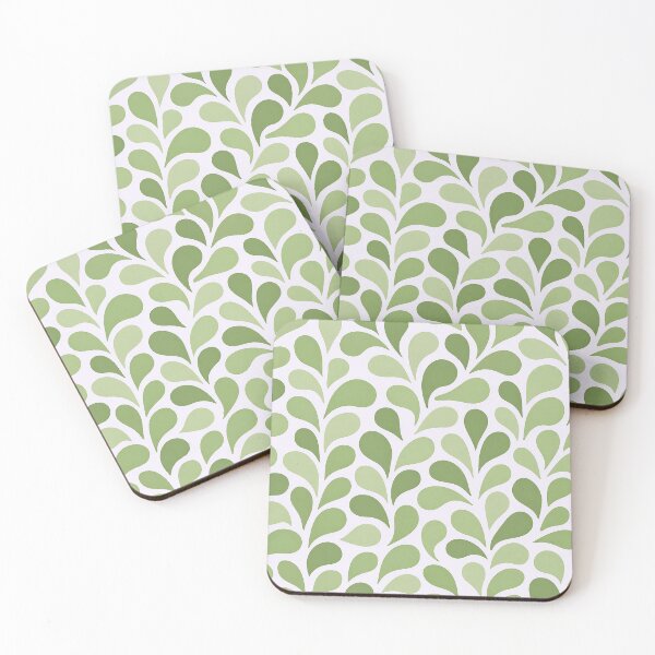Item preview, Green Leaf Seamless Pattern – Minimalist Organic Design designed and sold by tviyluv.