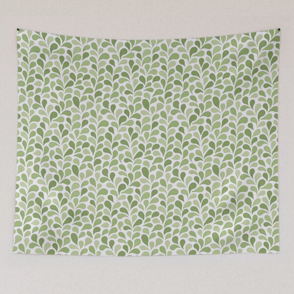 Item preview, Green Leaf Seamless Pattern – Minimalist Organic Design designed and sold by tviyluv.