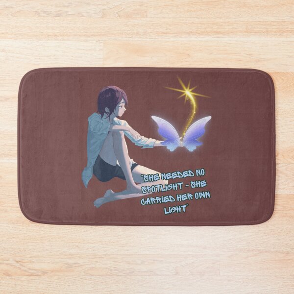 Item preview, Dreamy Girl with Glowing Butterfly - Magical Light Aesthetic Art Inspirational Quote Design. designed and sold by LunaPrintCo.