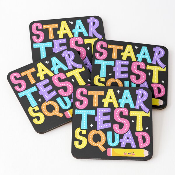 Item preview, STAAR Test Squad Teacher Student Testing Week Retro Groovy Dot Letters designed and sold by KrystinaGiGi.