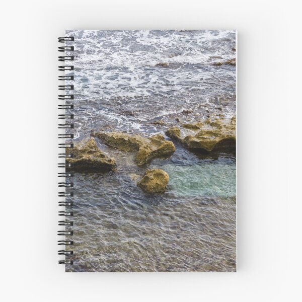 Item preview, Rocky Shoreline With Tidal Pools and Ocean Waves Breaking Over Coastal Rocks designed and sold by Nmallia.