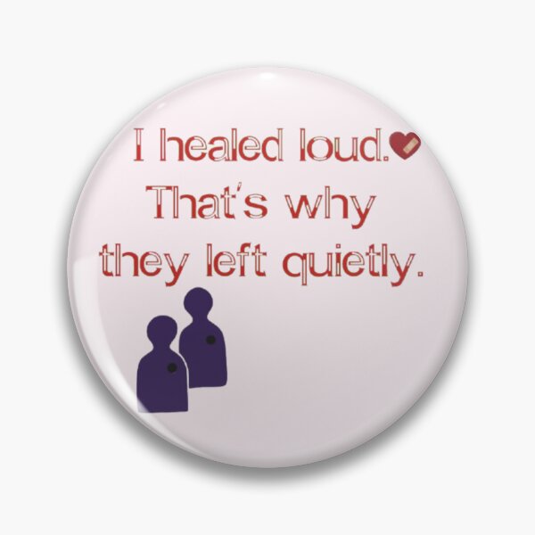 Item preview, Healed Loudly | Bold Personal Growth and Emotional Healing Statement designed and sold by Miheerala.