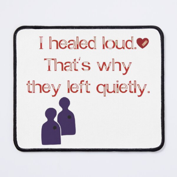 Item preview, Healed Loudly | Bold Personal Growth and Emotional Healing Statement designed and sold by Miheerala.