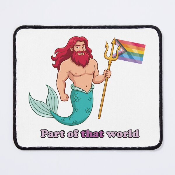 Item preview, Queer Merman Part of Your World designed and sold by tigrootiger.