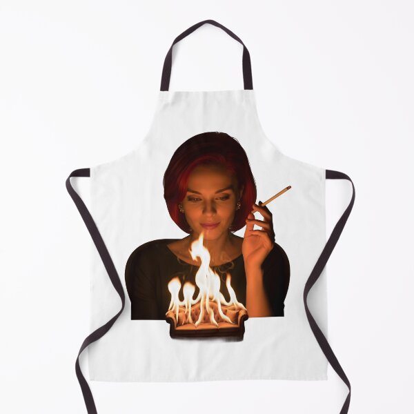 Item preview, Burning Thoughts Woman Smoking Surreal Dark Art Design. designed and sold by Spark2Seduction.