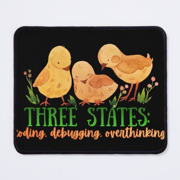 Item preview, Funny Programmer Shirt – Coding Debugging Overthinking Meme Cute Chickens Developer Humour Design designed and sold by Yesss-Mau.