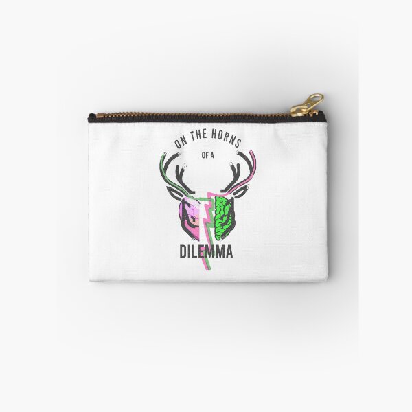 Item preview, On the Horns of a Dilemma – Deer Split Brain Illustration | Overthinking & Anxiety Humor Design designed and sold by ChiaraPagani.