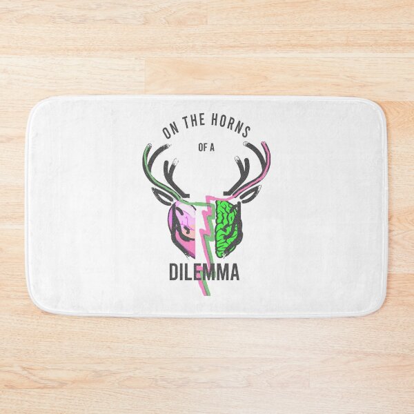 Item preview, On the Horns of a Dilemma – Deer Split Brain Illustration | Overthinking & Anxiety Humor Design designed and sold by ChiaraPagani.