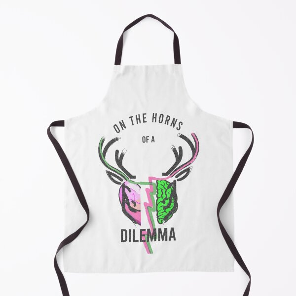 Item preview, On the Horns of a Dilemma – Deer Split Brain Illustration | Overthinking & Anxiety Humor Design designed and sold by ChiaraPagani.