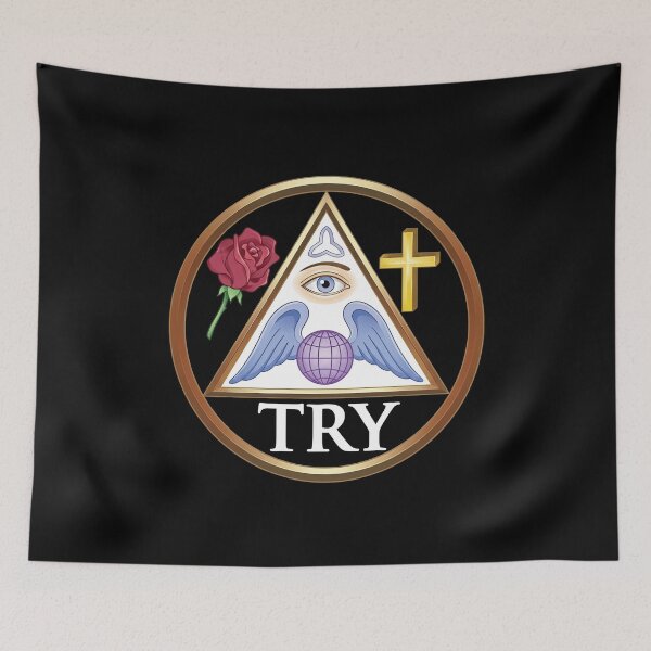 Item preview, Rosicrucian Order Try Symbol designed and sold by signsandsymbols.