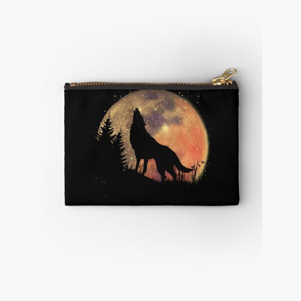 Item preview, Golden Moon Howling Wolf Silhouette T Shirt designed and sold by StyleBloomes.
