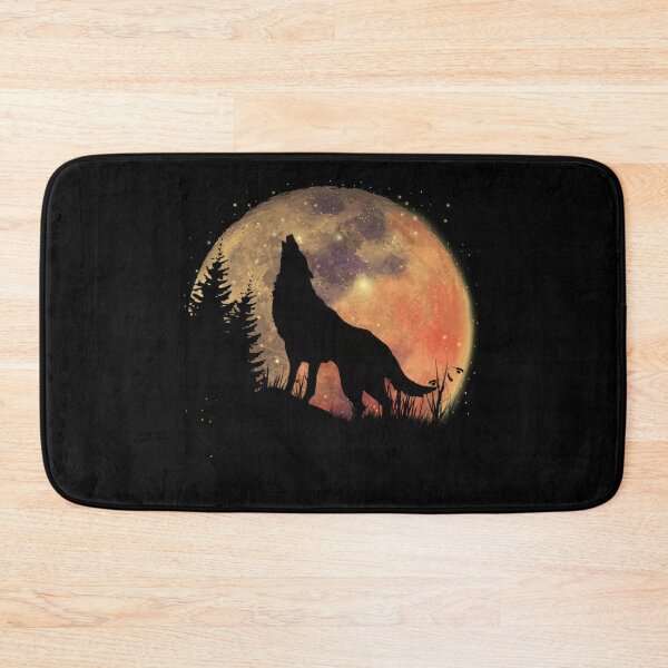 Item preview, Golden Moon Howling Wolf Silhouette T Shirt designed and sold by StyleBloomes.