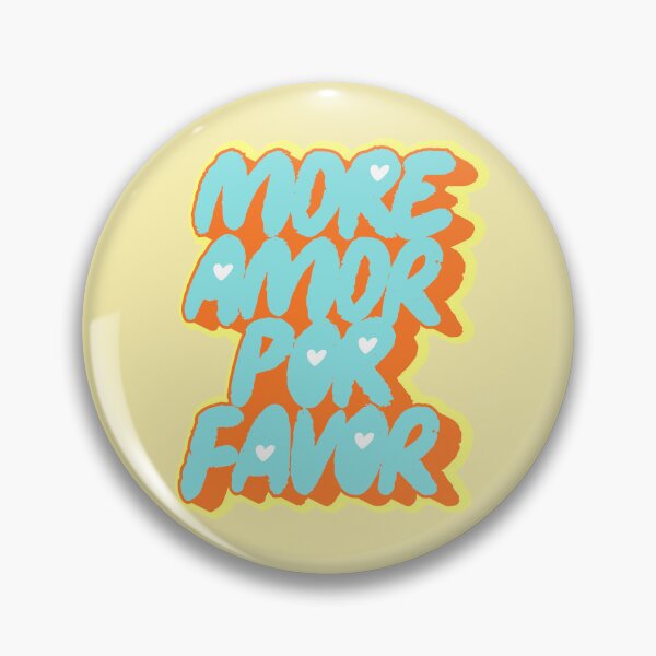Item preview, More Amor Por Favor - Retro Modern Spanglish Quote designed and sold by nineFlorals.