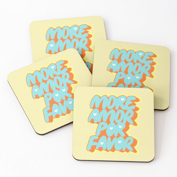 Item preview, More Amor Por Favor - Retro Modern Spanglish Quote designed and sold by nineFlorals.
