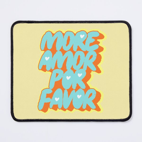 Item preview, More Amor Por Favor - Retro Modern Spanglish Quote designed and sold by nineFlorals.